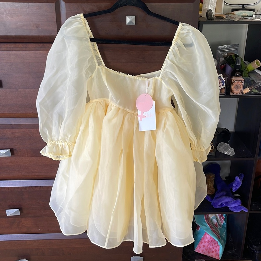 Selkie XXS Banana puff dress
